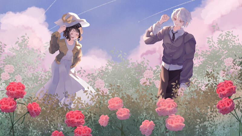 In The Flower Field